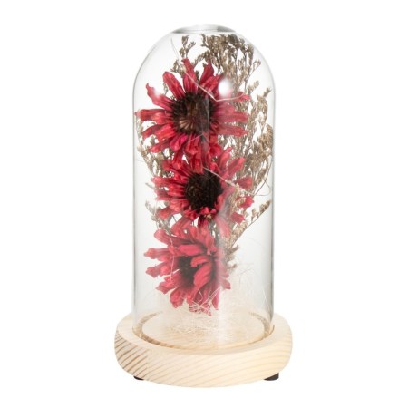 Nightlight "burgundy flowers" LED from batteries 3xlr44 10x10x20 cm Risalux-6