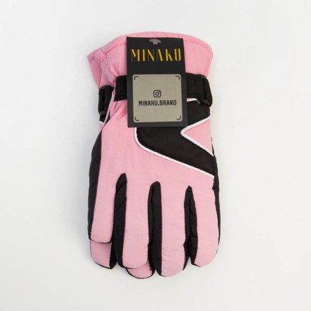 Winter Children's Minaku gloves, central/pink, river 16 (18 cm)-4