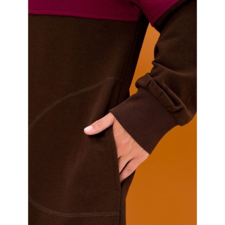 Female dress, size 42, chocolate color-3