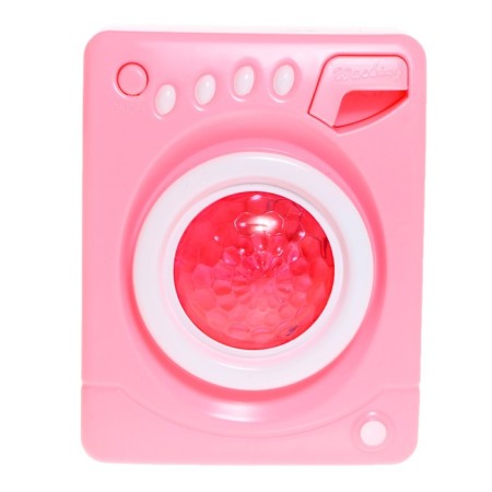 Household appliances "Washing machine", light, sound, drum rotates, pink color-2