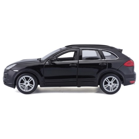 BBURAGO Porsche Cayenne Turbo, Die-Cast, 1:24, opening doors, black color.-1
