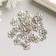 Decor for creativity Metal "forget -me -not" silver 1.2x0.8 cm