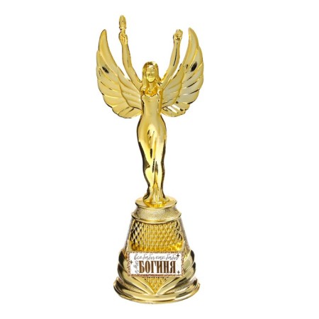 Nick award figure "Goddess", plastic, gold, 19.5 x 7.3 cm-1