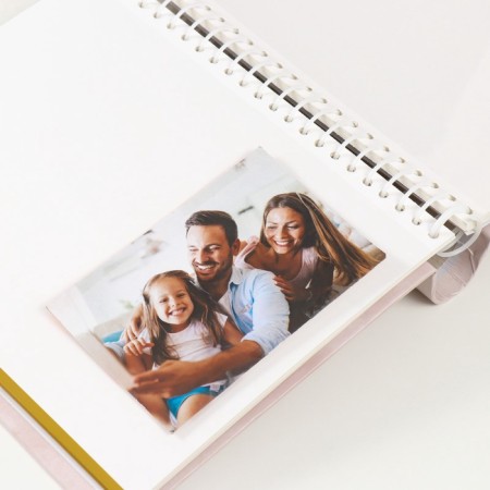 Photo album magnetic 30 sheets 23x28cm "Flower collection14 (1 white rose)"-5