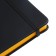 Leduced Diary A5, 140l, Cage, leatherette, elastic band, yellow cut, black