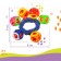 Little ratio - bracelet "On the handle No. 4", 6 bells, color mix
