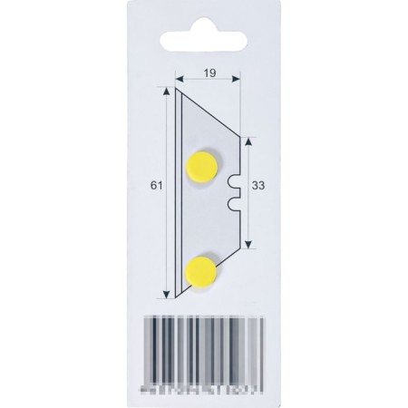 The blades are interchangeable for knives Encor 9698, trapezoidal, 10 pcs.-3