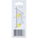The blades are interchangeable for knives Encor 9698, trapezoidal, 10 pcs.