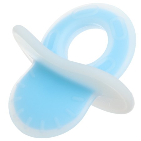 Silicone teether "dummy", color mix, crush me-12