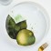 Ceramic plate "juicy lime", 22.5 cm, white color