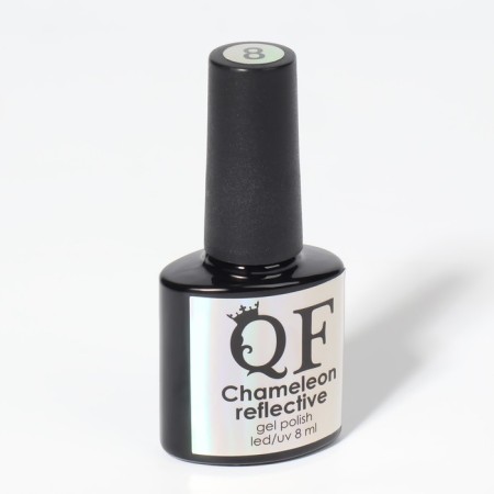 Gel nail polish, “Chameleon”, 3 phase, 8ml, LED/UV, raspberry/green color (08)-11