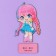 Anime figure "Honey Girl", 7.9 x 12.4 cm, tree