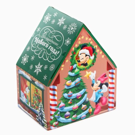 The box is folding, “Magic New Year. Mickey Mouse ”, New Year, size 20.4 × 25.4 × 15.4 cm.-2