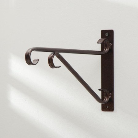 Kashpo bracket, 30 cm, metal, "pipe"-6