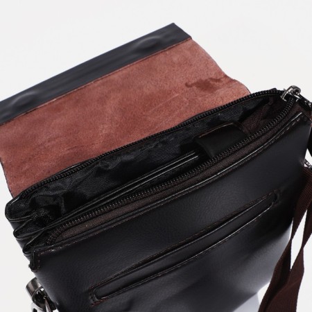 Male bag, brown color-3