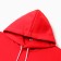 Male sweatshirt is laid down, the color is red, size 56