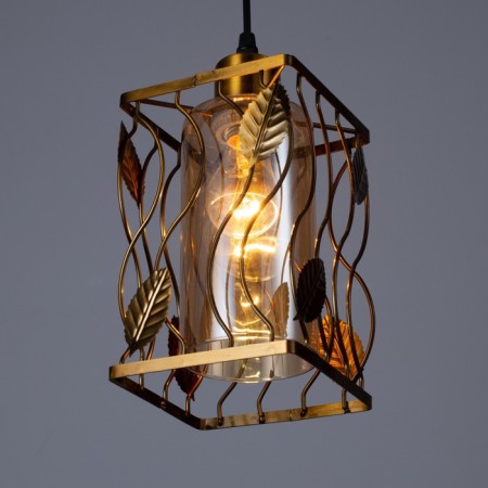 Lamp Bayerlux "Leaves" E27 40W copper 17x17x22 cm-3