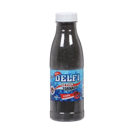 Bait winter delfi ice fish tornado, lake, worm/moth, black, 500 ml