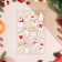 Stickers on the windows "New Year" snowmen, 25 x 14 cm