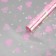 Flower film "Valentine", pink - white, 40 μm 0.70 x 7.5 m