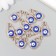 Decor for creativity plastic for metal "Lacking from the evil eye" gold 1.2x0.3x2.3 cm