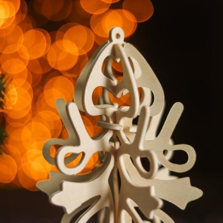 3D-model team wooden miracle-drive “Christmas tree toy. Snowflake # 7 "-1