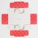 Box for confectionery with PVC cover "Pattern", 12 x 6 x 11.5 cm, New Year