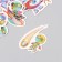Stickers for creativity "Adventures of astronauts" embossing silver set 48 pcs 9x7x0.8 cm