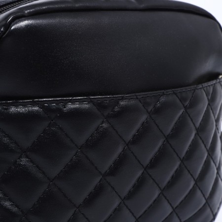 Bag Cross-Bodi with a zipper, black color-5