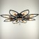 Chandelier 2138/8 E27 40W black and gold 80x80x20 cm Bayerlux
