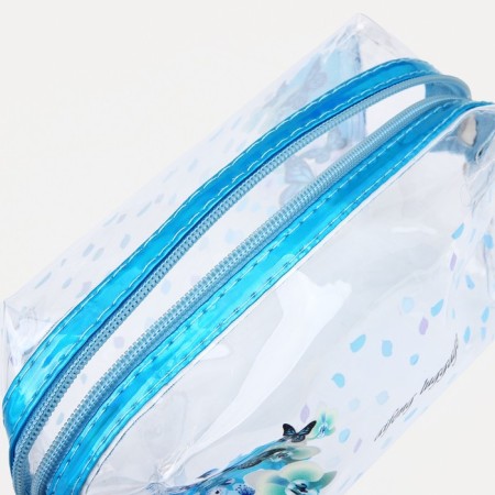 Lightning cosmetic bag, blue color-2