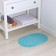 Bath and toilet rug “fluffy”, 40 × 60 cm, blue color