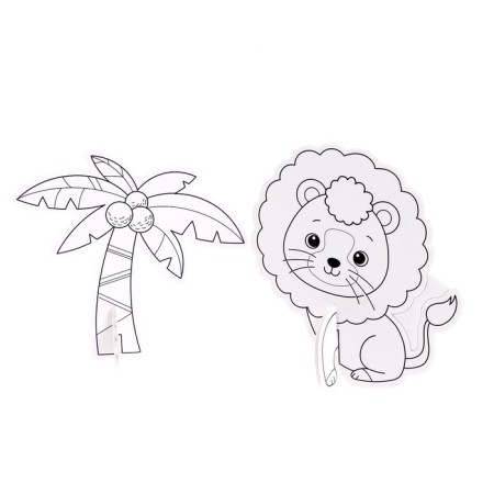 Set for creativity 3D painting "Funny animals"-4