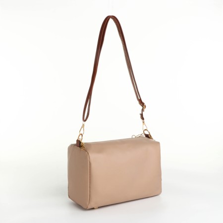 Cross-Bodi Bag on a zipper, beige color-1