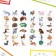 Neuropsychological set "Smokes. Animals. According to the Poppelreiter method ", chips, 16 cards, 3+
