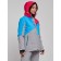Ski jacket female winter, size 46, raspberry color