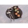 Porcelain dish for feeding Magistro Pietra Lunare, 30 × 10 cm, black color