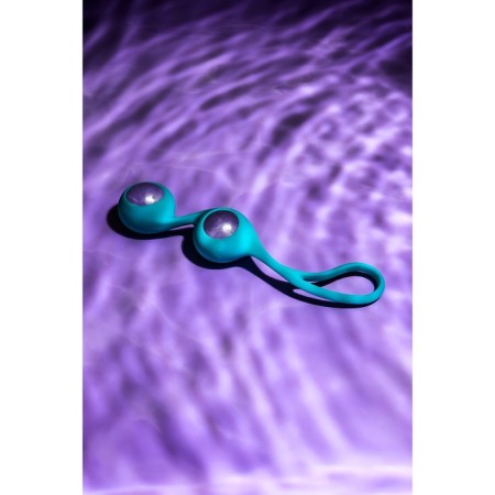 Vaginal balls L’Eroina by Toyfa Futa, silicone, blue color, 11 cm-4
