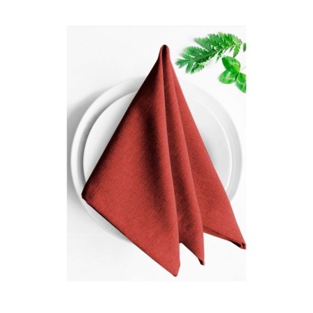 Set of napkins "Ibiza", size 43x43 cm, terracotta color