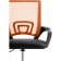 Computer chair Turin black/orange plastic/fabric, black/black 60x55x82 cm