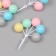 Decor for creativity plastic "Bound of balloons - pastel" set 5 pcs 13.5 cm