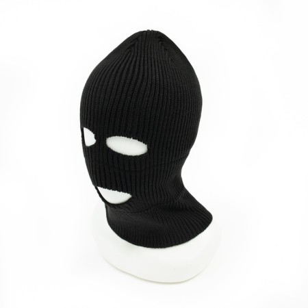 Hat (balaclava) male, black color, size 56-58