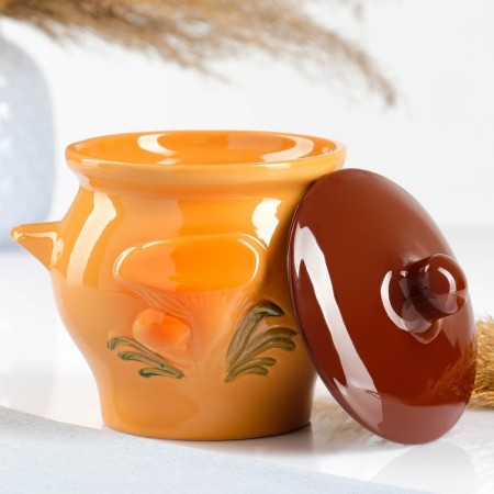 Ceramic potato pot "Forest" 0.65l / 12x12cm, standard mix-2