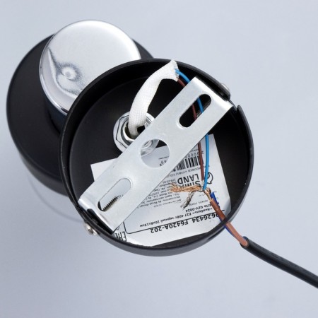 Bra with a switch on the wire "Anabel" E14 40W black 20x8x15cm-8