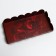Cookie box, confectionery packaging with PVC lid, "roses", 10.5 x 21 x 3 cm