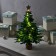 Set for creativity “Green Christmas tree” 18 × 36 × 18 cm, wood, textiles, batteries, glow warm white