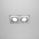 The built-in lamp Technical DL024-2-02S, GU10, 2x50 W, 175x92x25 mm, silver