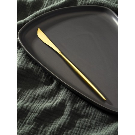 Stainless steel knife Magistro "folk", length 22 cm, gold color