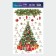 Vinyl stickers on the windows "Fairy -tale spruce", reusable, 20 x 34.5 cm, New Year