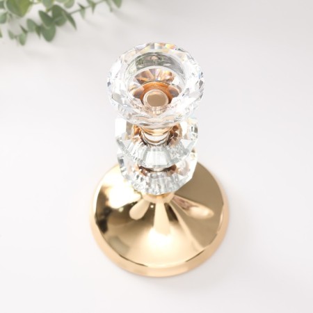 Summary metal per 1 candle d = 4 cm "Vazir" gold 11x11x21 cm-2